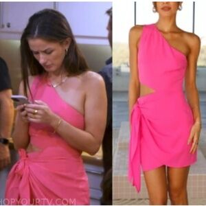 Runaway The Label Estella Hot Pink Dress NWT